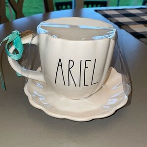 Rae Dunn Ariel Little Mermaid Cup and Saucer